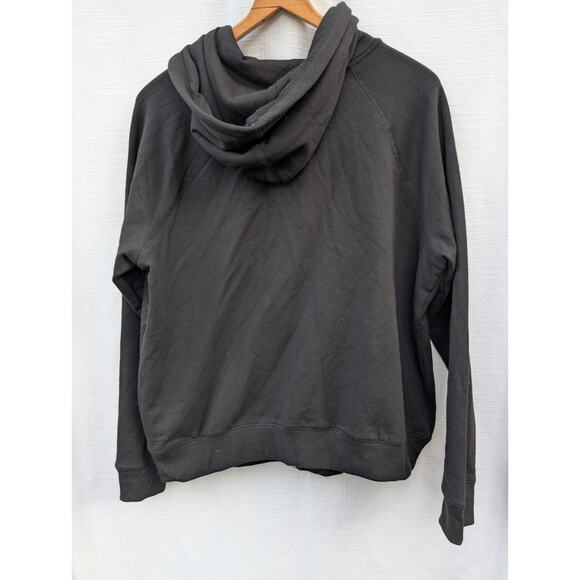 Torrid Rib Floral Classic Fit Super Soft Zip Sweatshirt Black SZ 0 L 12 NWT - Picture 5 of 7